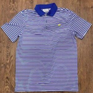 Boys Augusta National Masters Collection Blue Stripe Polo Shirt